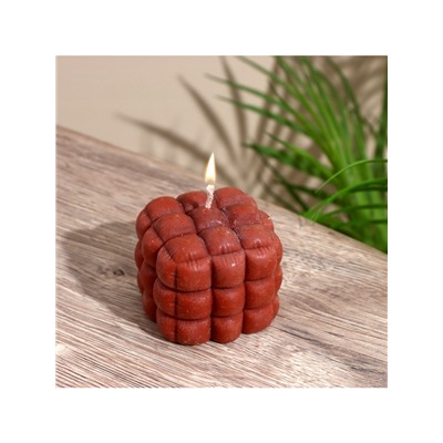 Свеча фигурная формовая «Шоколад», 6×6×6 см, соевый воск, МИКС