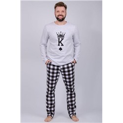 Пижама Карты 2 (Светло-серый меланж)