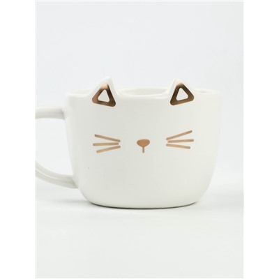 Чайная пара «Счастье уже здесь»: кружка 200 мл, блюдце 18×11 см, ложка