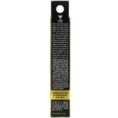 E.L.F., Liquid Glitter Eyeshadow, 24K Gold, 0.1 fl oz (3 ml)