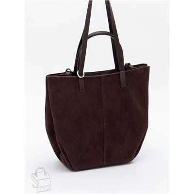 Сумка женская кожаная 2403YF d.coffee Polina&Eiterou