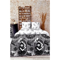 КПБ 1.5 перкаль "Crazy Getup" НЕОН (70х70) рис. 16708-1/16709-1 Wednesday