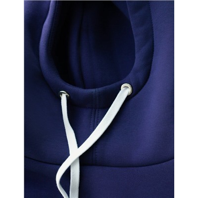 Худи среднего объема из эластичного футера трехнитики c начесом