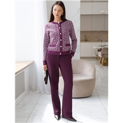 Жакет жаккардовой вязки с кашемиром