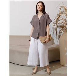 Блузка с коротким рукавом из вискозы с лиоцеллом