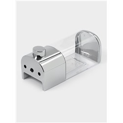 Диспенсер механический для антисептика и жидкого мыла, 500 мл, серебристый