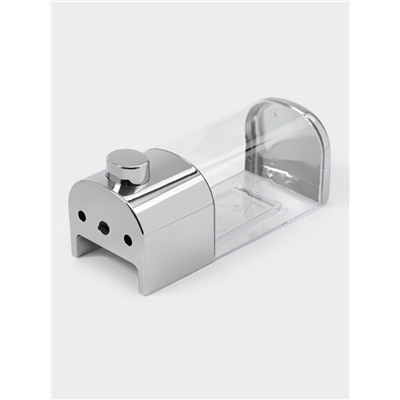 Диспенсер механический для антисептика и жидкого мыла, 500 мл, серебристый