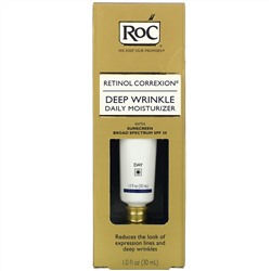 RoC, Retinol Correxion, увлажняющий крем от глубоких морщин для ежедневного ухода, SPF 30, 30 мл (1 жидк. унция)