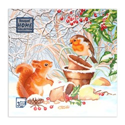 Салфетки бумажные Home Classic «Новогодняя беседа», 3 слоя, 33х33 см, 20 шт