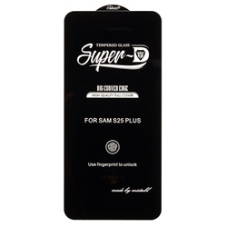 Защитное стекло Full Screen Activ SUPER 3D с отпечатком пальца для "Samsung Galaxy S25+" (black) (238751)