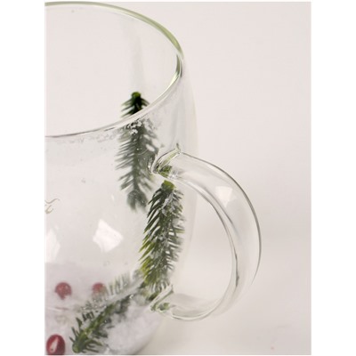 Кружка новогодняя с двойными стенками «Мечтай этой зимой», 350 мл