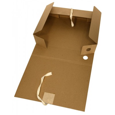 Короб архивный микрогофрокартон с завязками  75мм RB9175N inФОРМАТ