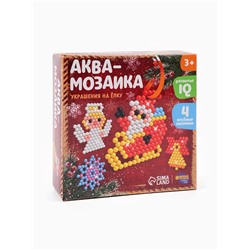 Аквамозаика «Дед Мороз с ангелом», украшения на ёлку