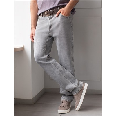 Брюки из плотного денима с эластаном