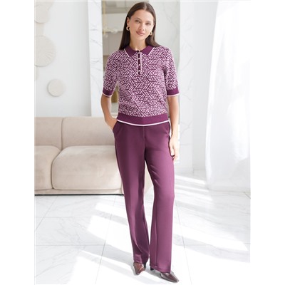 Джемпер жаккардовой вязки с кашемиром