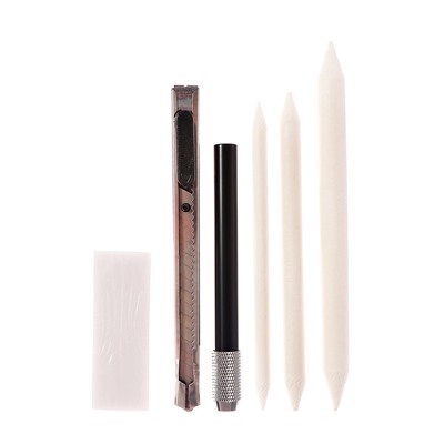 Набор художественный для рисования, пенал-скрутка, бежевый