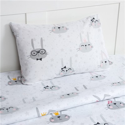 Постельное бельё 1.5-спальное «Этель» Funny rabbits, бязь