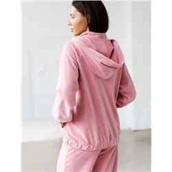 Худи из бархатистого велюра