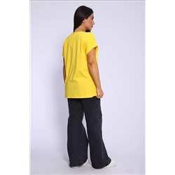 Футболка без рисунка с отворотами на рукавах, хлопок 100%, Арт. 561 НАТАЛИ, 1070919