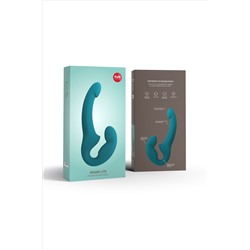 Бирюзовый безремневой страпон Share Lite