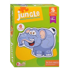 Пазл "Джунгли" (6 картинок)