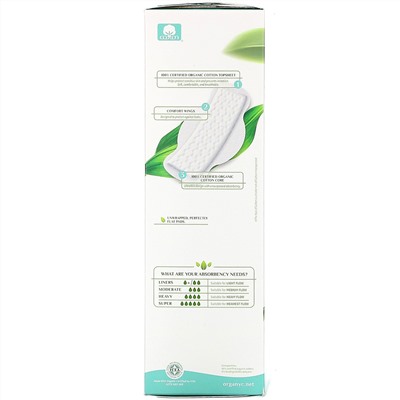 Organyc, Organic Cotton Pads, Super Flow, 10 Pads