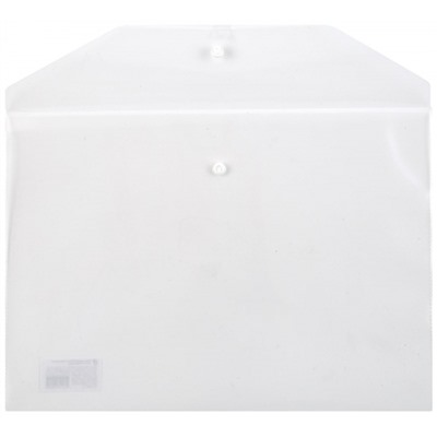 Папка с кнопкой  А4 120мкм прозрачная PK8012T inФОРМАТ