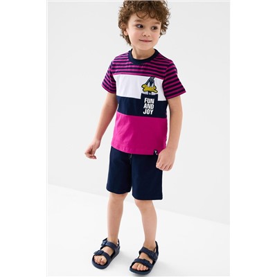 Комплект трикотажный для мальчиков: фуфайка (футболка), шорты PLAYTODAY, 1239599