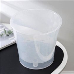 Кашпо для цветов со вставкой «Арте», 5 л, прозрачное