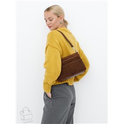 Сумка женская кожаная 8269PEF cocoa Polina&Eiterou  в Новосибирске