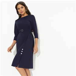 Платье силуэтное, Игра на повышение (синий)