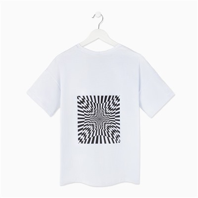 Футболка женская MINAKU Abstraction, белая, размер 42