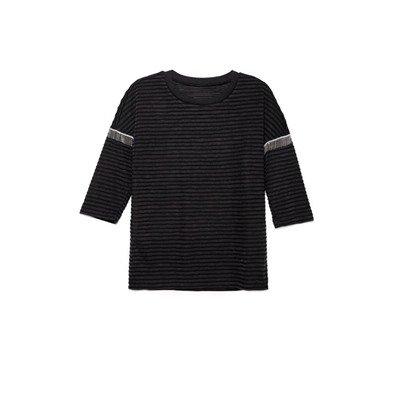 Джемперы CONTE LD 853 Ультрамодный фактурный джемпер с металлическим декором на рукавах