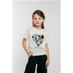 Футболка для девочки 51298 (Молочный)