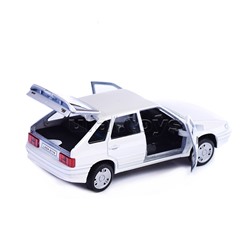 Машина металл LADA -2114 "Samara" 12 см, (двер, баг, белый) инерц., в коробке