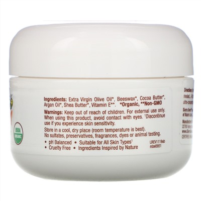 Sierra Bees, Аргановый бальзам с какао и маслом ши, 1 унция (28 г)