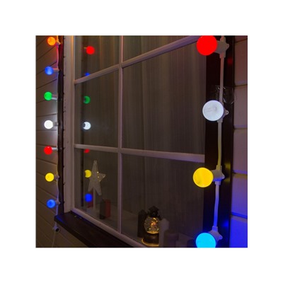 Гирлянда «Белт-лайт» 50 м, IP65, 2W, белая каучуковая нить, шаг 20 см, Е27 (без ламп), 220 В