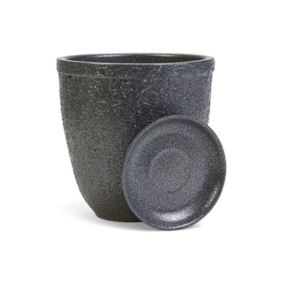 Горшок для цветов «Шагрень», 2.4 л, d=17 см, h=18 см, керамический, с поддоном