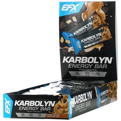 EFX Sports, Karbolyn Energy Bar, Peanut Butter Chocolate Chip, 12 Bars, 2.12 (60 g) Each