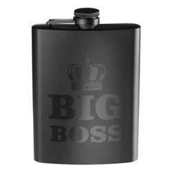Фляжка BIG BOSS, нержавеющая сталь, 240 мл, 8 oz