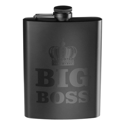 Фляжка BIG BOSS, нержавеющая сталь, 240 мл, 8 oz