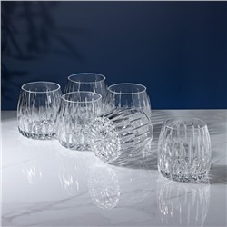 Стаканы для виски, 300 мл, набор 6 шт., хрусталь, прозрачные