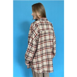 Рубашка женская  HUG077/03/Коричневый, бежевый