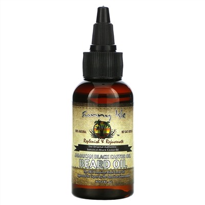 Sunny Isle, Jamaican Black Castor Oil, Beard Oil, 2 fl oz