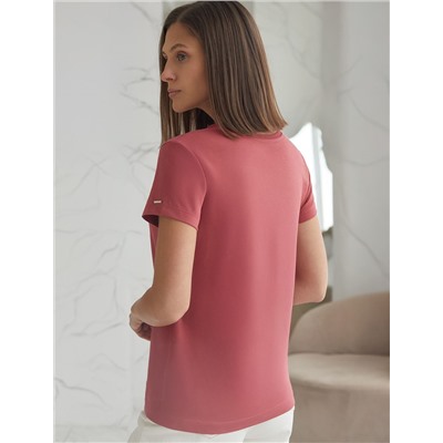 Базовая футболка полуприлегающая из премиального хлопка с эластаном