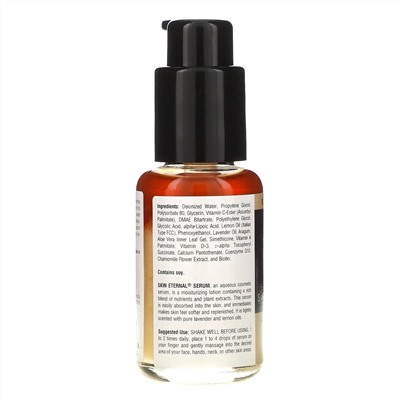 Source Naturals, Skin Eternal, сыворотка для век с эфирами витамина  С, ДМАЭ и липоевой кислотой, 50 мл (1,7 ждк. унций)