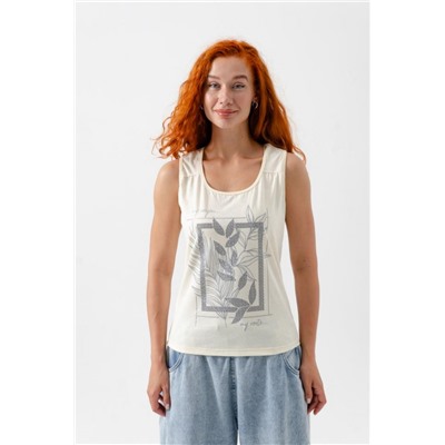 Футболка женская 8419 (Молочный)