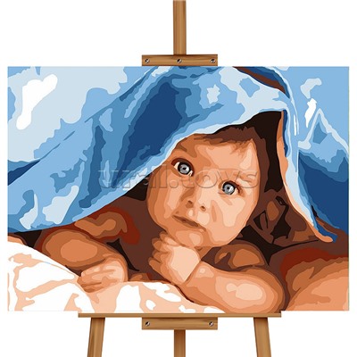 Набор для рисования "Картина по номерам 50х40 см. Малыш"