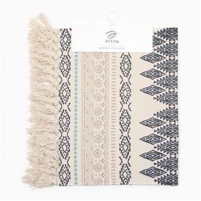 Коврик «Этель. Узоры», 60×180 см, хлопок 50%