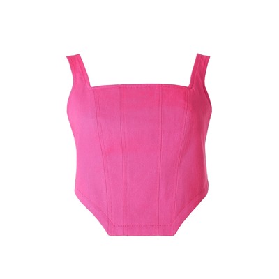 Корсет женский джинсовый MIST: Denim, размер 48, розовый